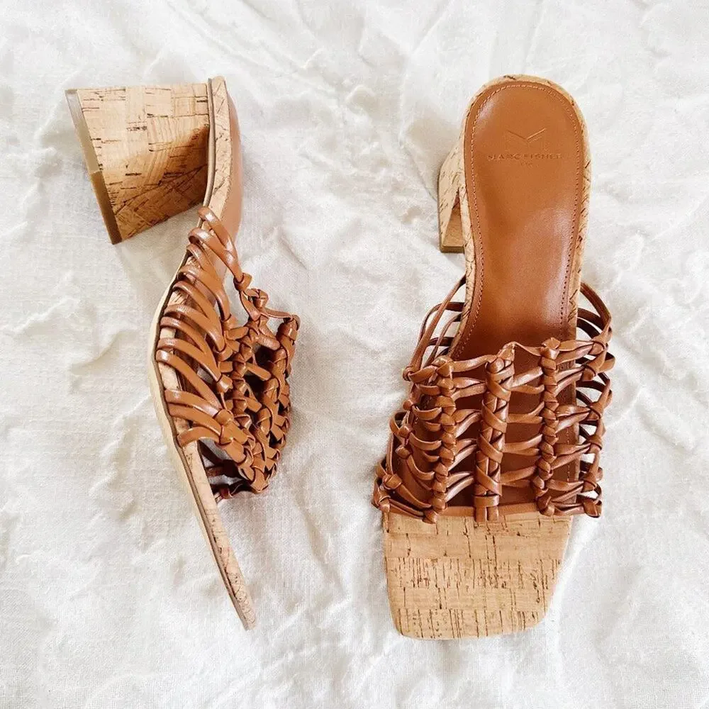 Marc Fisher Colica Block Heel Sandals Size 10M New